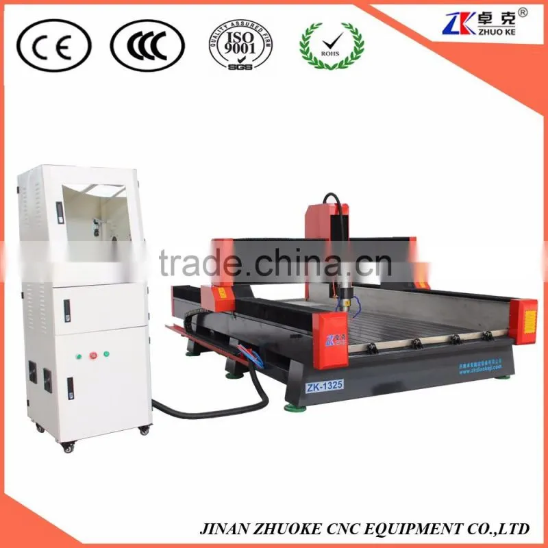 High Speed CNC Router Stone Marble Engraving Machine 1300*2500mm With PCI NCStudio Control System ZK-1325