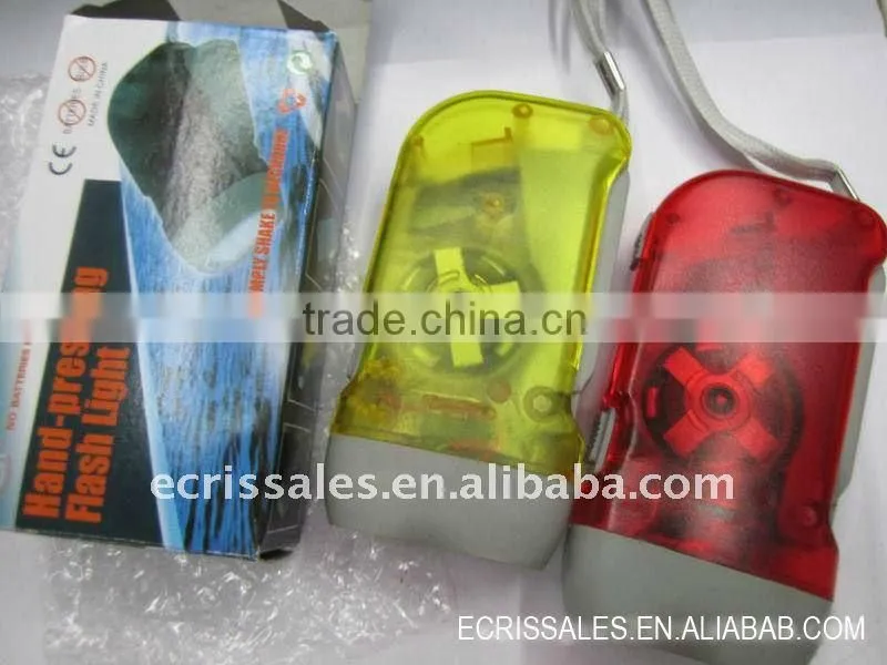 2 LED Hand pressing flashlight