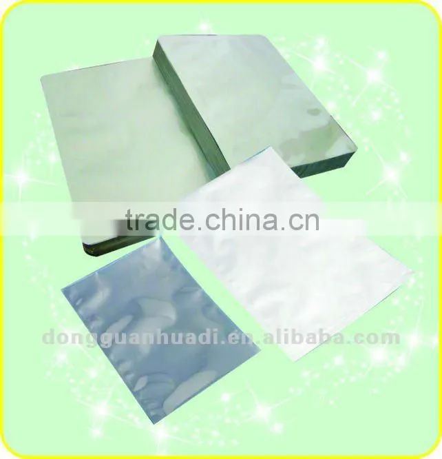 small unprinted aluminum foil packing pouch