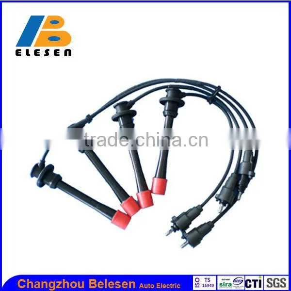 High voltage silicone ignition wire/spark plug cable set 90919-22387