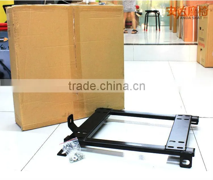 Racing seat rail bracket seat mounting bracket