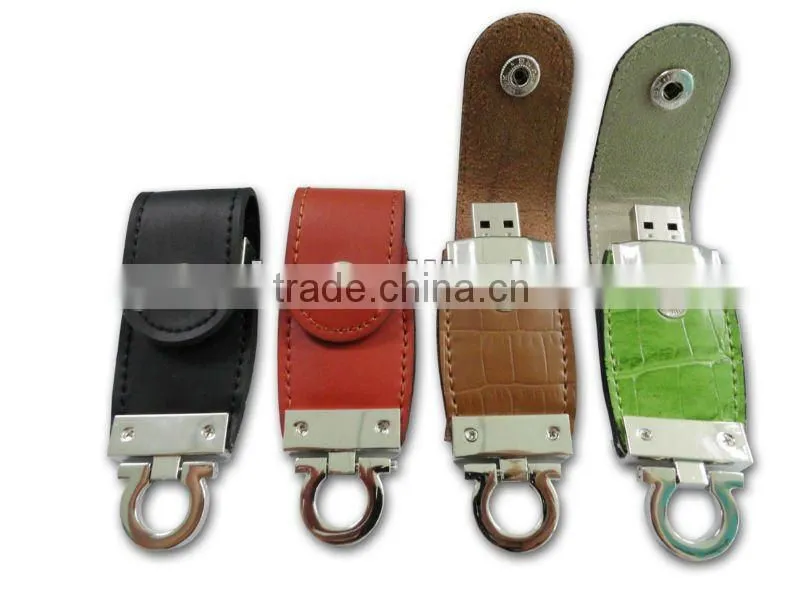 1-32GB Leather USB Free Logo Charge!!!