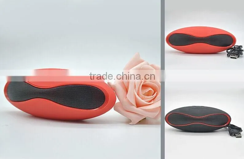 Hot Sale LEDFlashing Light Rugby Shape Portable Mini Bluetooth Speaker