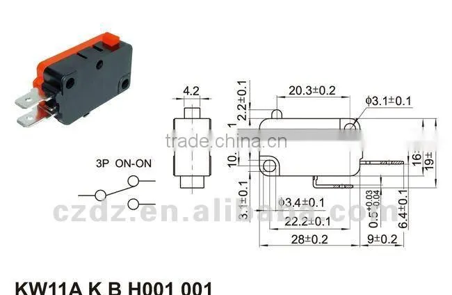 VMS-15-1B5 factory supply 15A/250VAC screw terminal micro switch rain type travel switch
