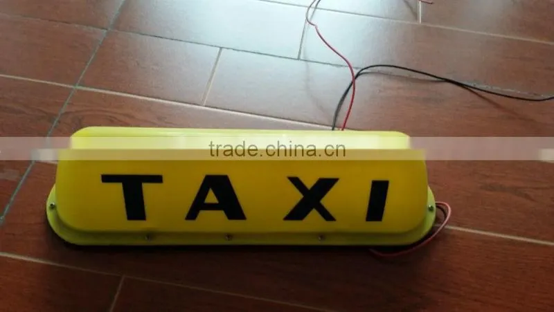 High quality yellow magnetic taxi light top roof lamp