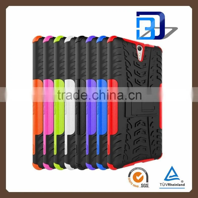 New Products Slim 2 in 1 PC + TPU Hybird armor rugged case cover for Sony Xperia C5 Ultra with stand, for sony xperia c5 ultra