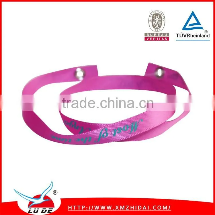Factory direct sale promotional ribbon wristbands