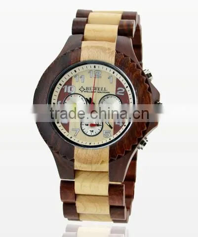 Friendly FSC With Your Logo Quartz Mechanism Indonesia Bangle Wood Watch