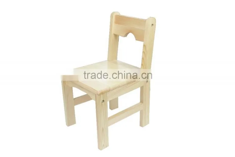 montessori kindergarten furniture for pine solid wooden chair