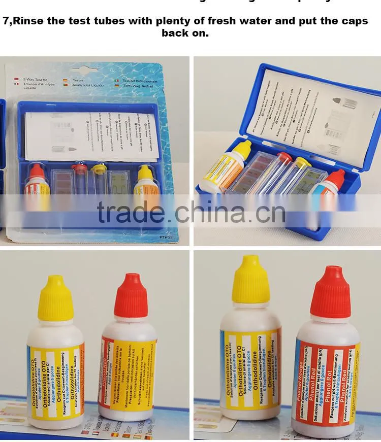 Swimming pool test PH & CI test kit(20cc)