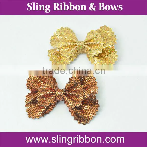 Factory Supplier Hair Clip Flower In leather Ribbon