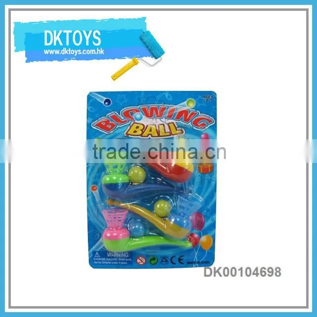 Wholesale Giveaway Toy Pipe Shape Mini Plastic Blowing Ball Toy