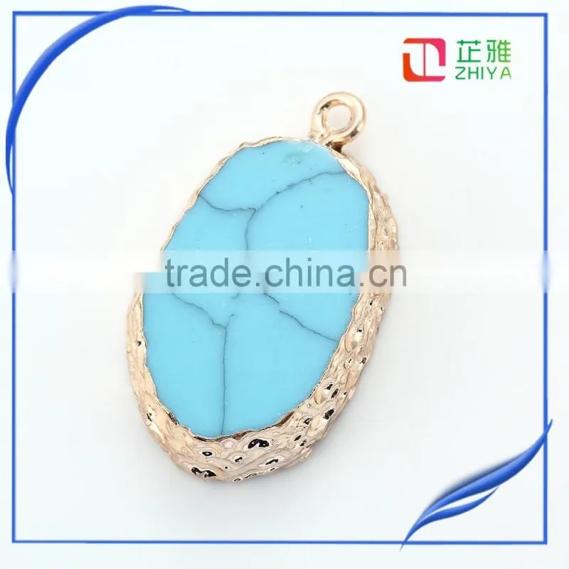 Sell Hot 2016 fashion lady crystal druzy pendant