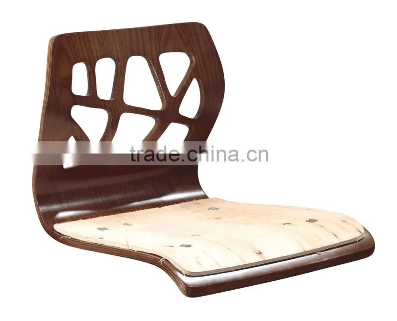 2015 New Leatherette Cushion Plywood Dining Chairs with Wooden Legs