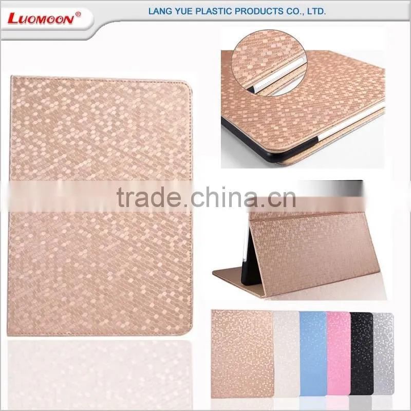 Diamond pattern PU leather case for ipad air, for ipad pro case