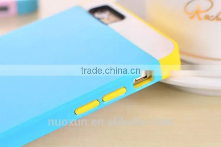 Blue/Pink Hard Soft High Impact Case Cover for Apple iPhone 6