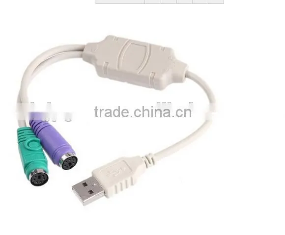 USB Male to PS2 Female Cable Adapter Converter Use For Keyboard Mouse