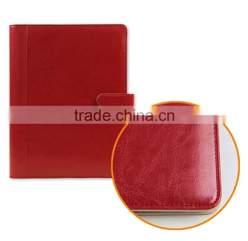 BWF- 14/15 black /brown leather multi-function manager portfolio&a4 pu leather portfolio folders&leather portfolio folder