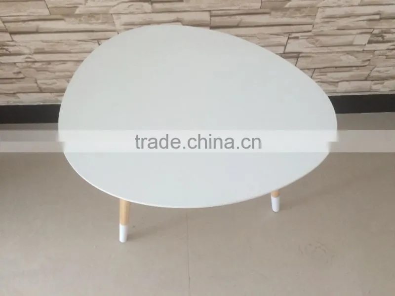 fine modern egg shape discount white decorative wooden table