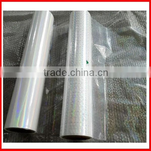 18mic Transparent BOPP Holographic film with 120 kinds of design