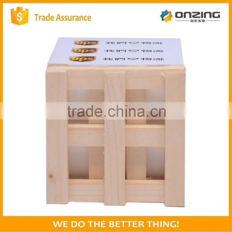 Wooden pallet notepad and mini notepad with logo printing