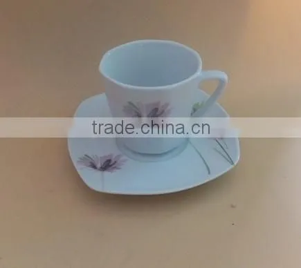 Custom design cup and saucer set porcelain tea cup sets ceramic cup sets