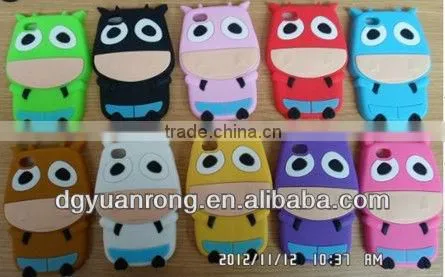 silicon case for phone, cute animal fashion silicone phone case