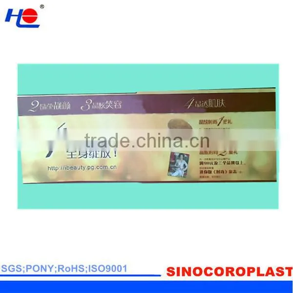 aging resistance and heat resistant polypropylene fluted rigid signboard
