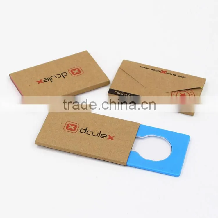 Perfect Promotion Gift Portable Pocket Bulb Shape LED Card Light Lamp