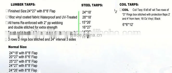 16X20 STEEL TARP,16'X20' STEEL TARP,16ftX20ft STEEL TARP