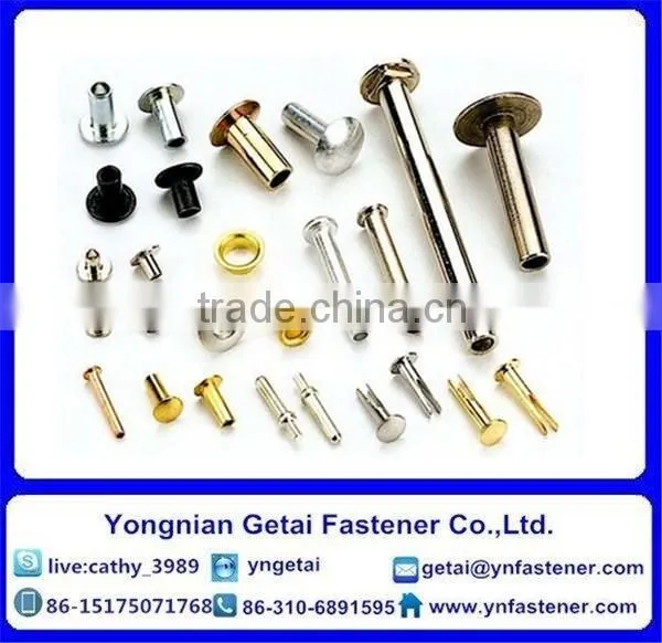 Stainless Steel Semi-tubular Countersunk Head Rivets DIN 6792