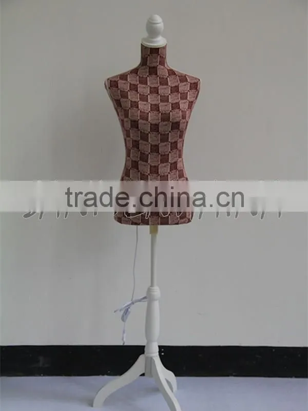 red square printing elastic fabric Female Mannequin