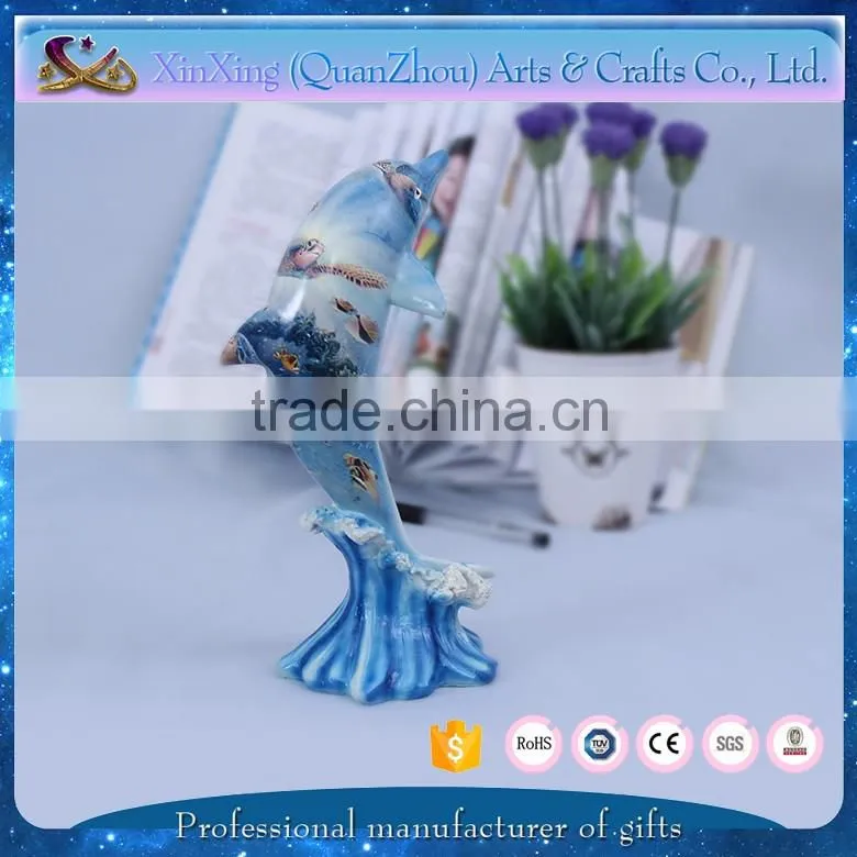 hot sale polyresin dolphin fridge magnets for kitchen