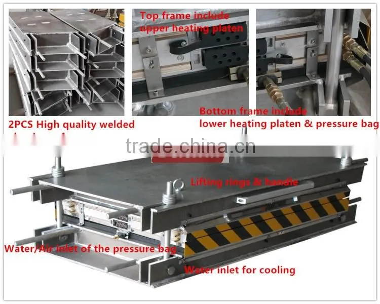 100PSI 200PSI Pro Series hot vulcanizing machine for rubber belting