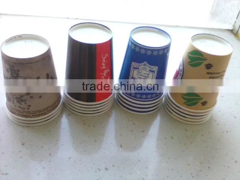 logo print food grade disposable paper cups for beverage use