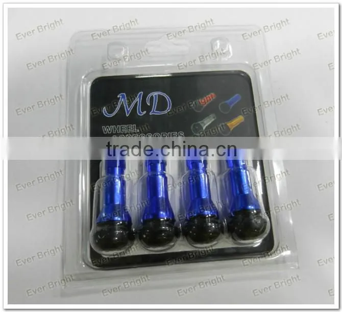 Car Tri Color Dust Cap Tubeless Plug In Wheel tire valve