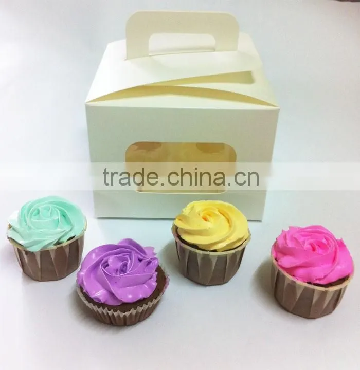 Blue Mini Bird Packaging Box For Cupcake Packaging