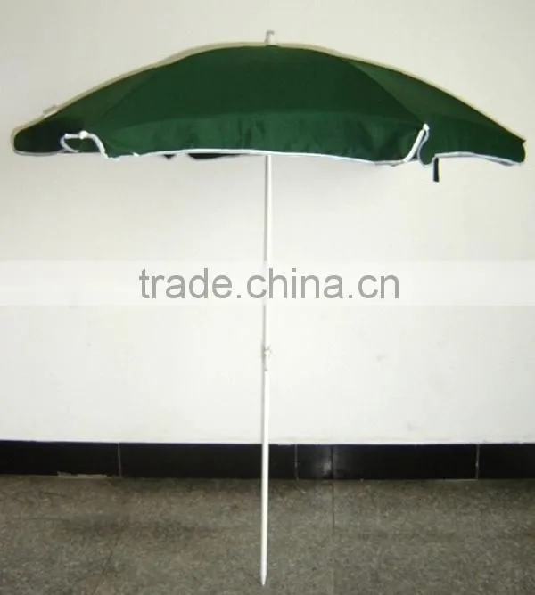 White frame cheap standard size beach umbrella for brand promotion beach umbrella
