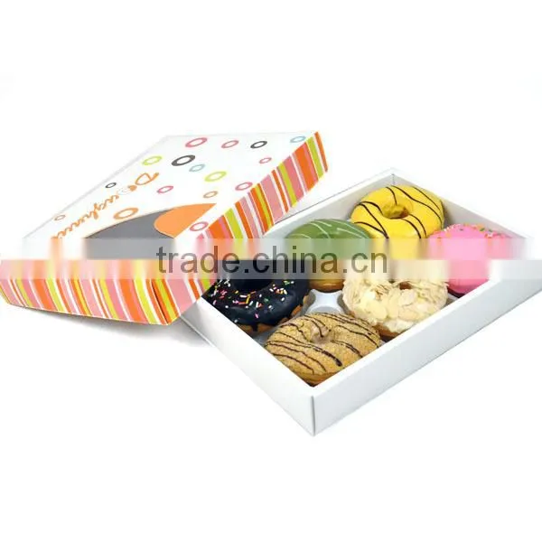 Orange Dream paper donut packaging boxe with plastic pallet