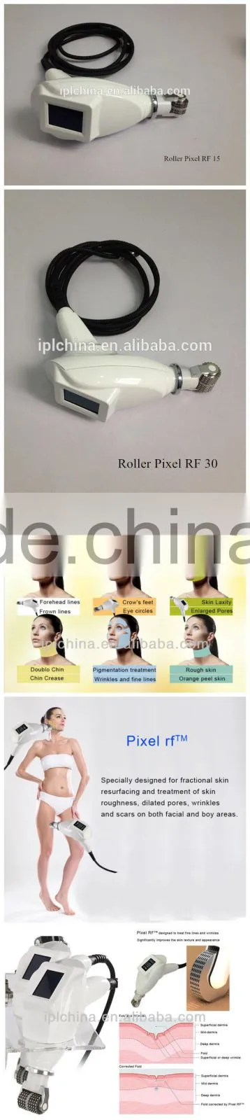 New updated Ultrasound Radio Frequency home wrinkle treatment device