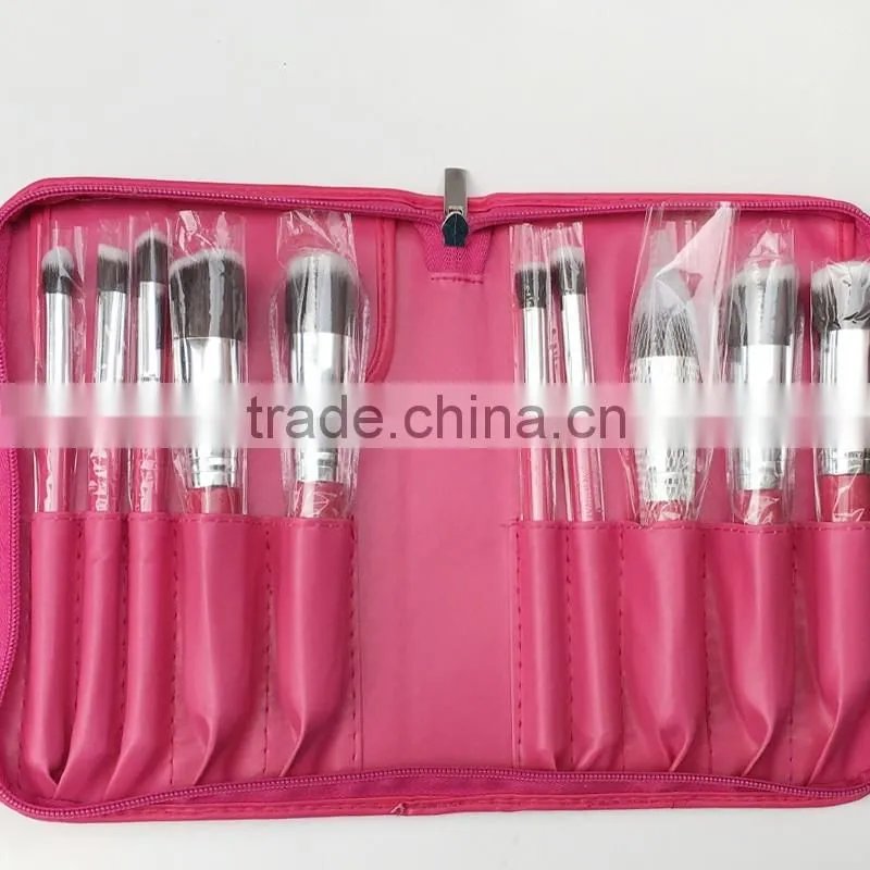Hot sale top grade 10 pcs personalized makeup brushes