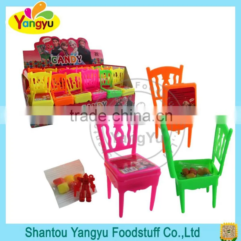Girl toy chair toy with fruity flavors candy toy