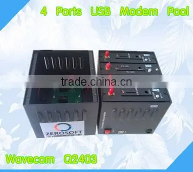 High quality bulk sms rj45 interface wavecom 4 port 3g modem gsm pool