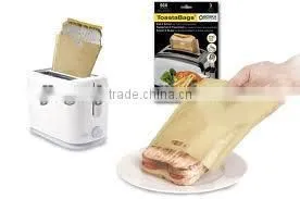 Round Corner PTFE Toast Bag- two circular angles, fit for toaster, oven, microwave oven