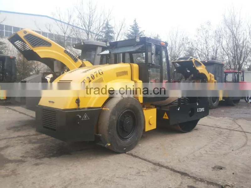 LT207G singal drum 7T hydraulic vibrating road roller