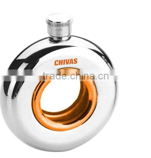 Promotion Gift Round Shape Hip Flask