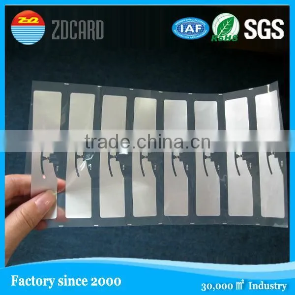 UHF 860-925 MHz 9640 ISO-18000-6C(EPC G2) Adhesive Sticker Tag Label Wet Inlay
