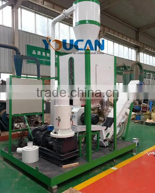 Youcan good performance wood pellet production line/wood pellet milling machine/poultry feed pellet plant