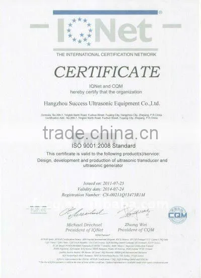 column type high power ultrasonic transducer 20khz