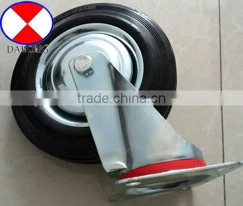 8 inch garbage bins rubber caster,